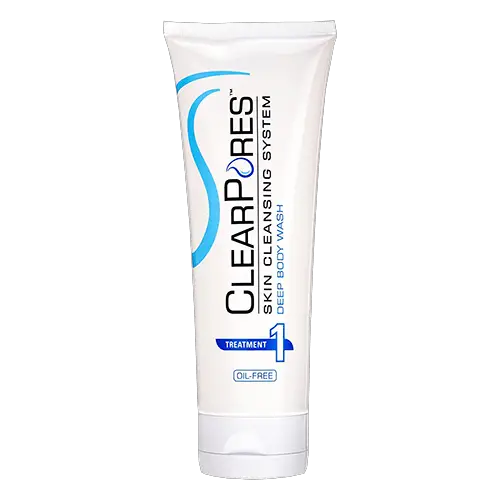 Sistema de limpeza de pele ClearPores para lavagem corporal profunda
