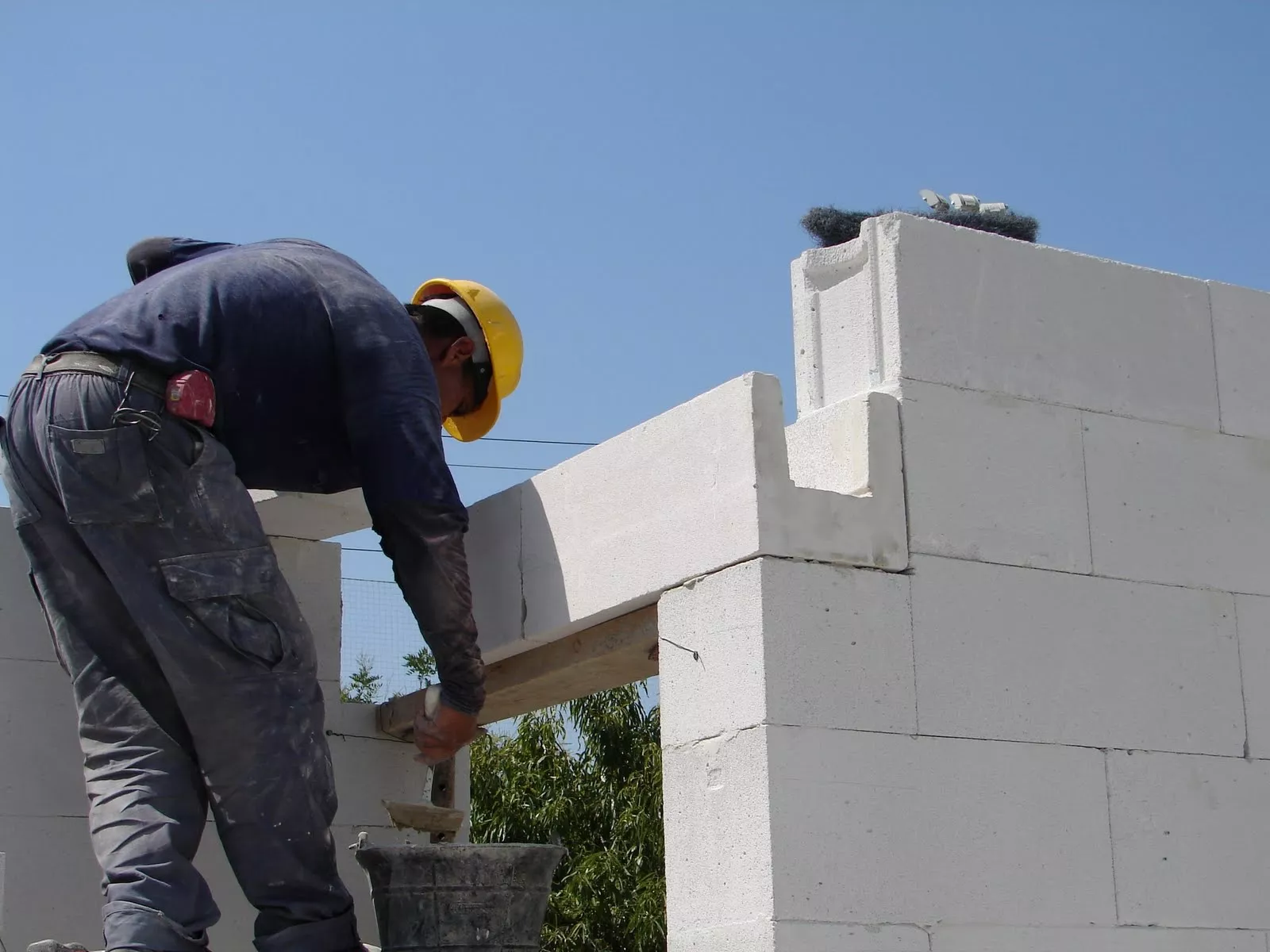 blocos de concreto aerado
