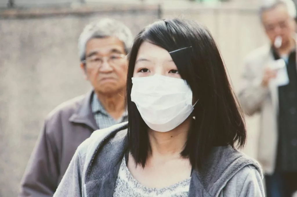 máscara de poluição do ar da china