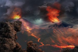 Consequências da erupção vulcânica