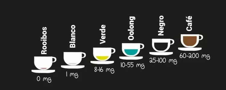 Diferentes formas de chá sem teína