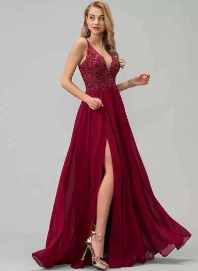 festa-dress-woman-length-red-with-slit