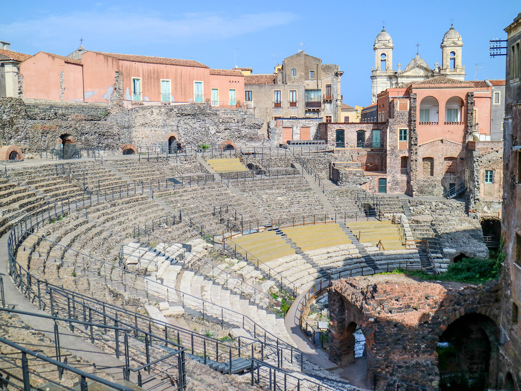 Visite o Teatro Romano em Catânia