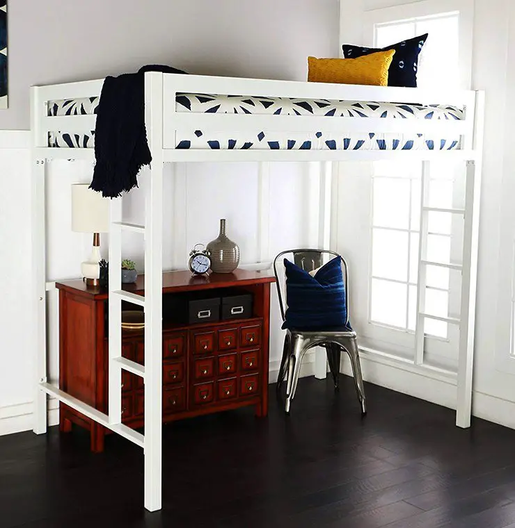 as camas loft podem ser consideradas como as melhores opções de cama de hóspedes se o espaço for limitado